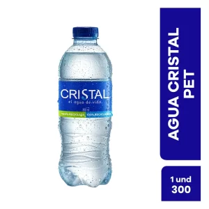 Agua Cristal 300ml x24und sin gas