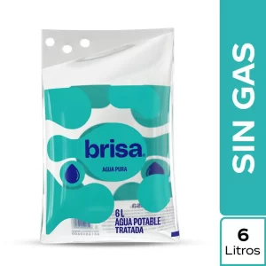 Agua en bolsa Brisa 6 Litros x4und sin gas