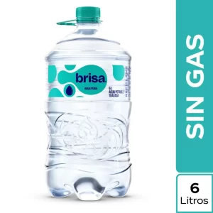 Agua Brisa 6 Litros x2und sin gas Garrafa