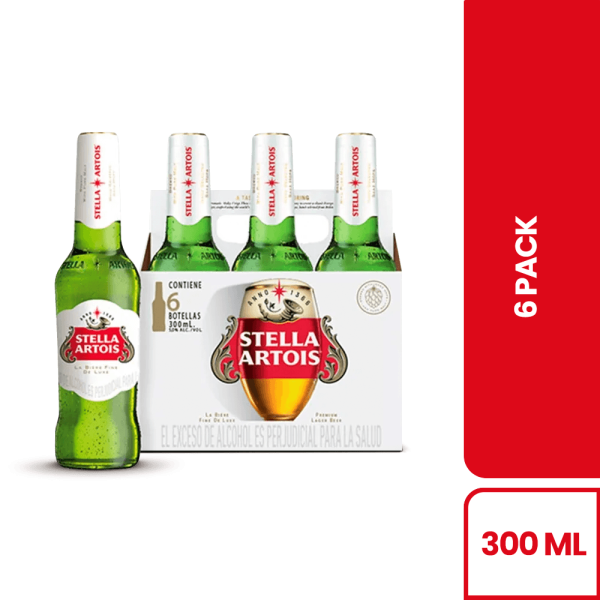 Cerveza Stella Artois 300ml x6und
