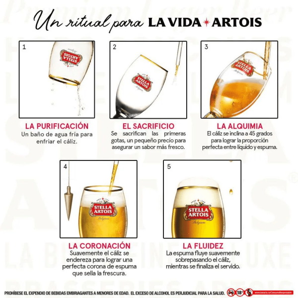 Cerveza Stella Artois 300ml x6und - Imagen 2