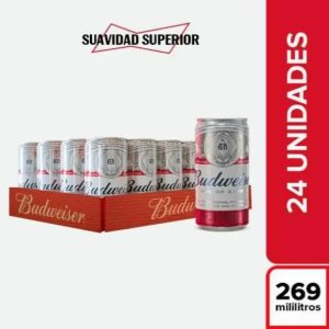 Cerveza BUDWEISER Lata 269ml Bandeja x24und